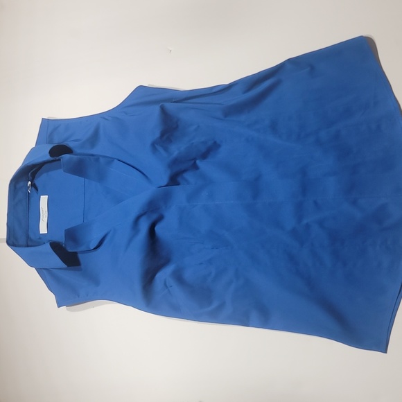 Foxcroft Women's Taylor Essential Non-iron Button-up Top Blouse Blue NWOT sz 2 - Picture 2 of 7